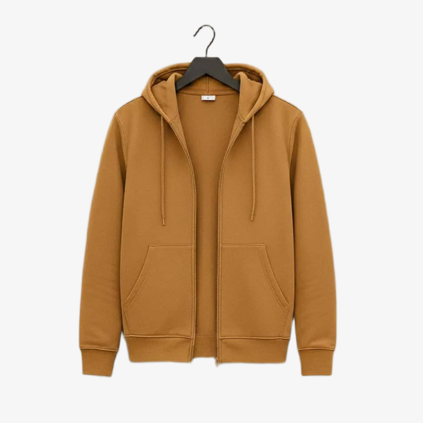 Men’s Plain Polyester Fleece Zipper Tracksuit