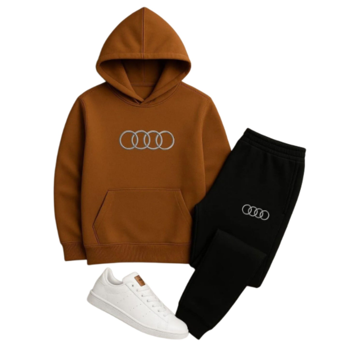 Audi Printed Hooded Tracksuit for Men