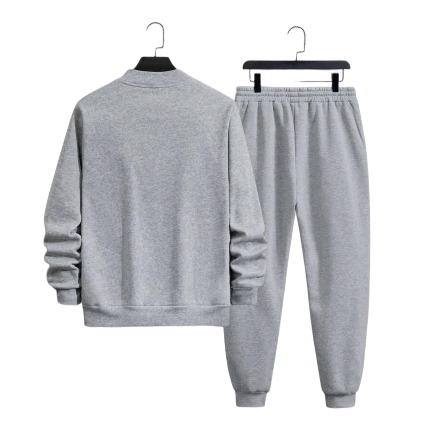 Men's Fleece Plain Zip-Up Tracksuit