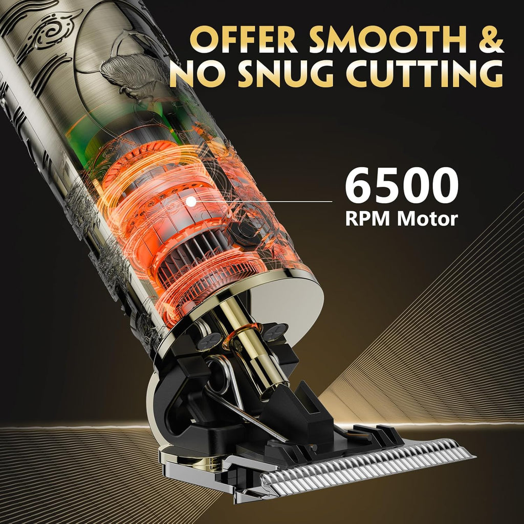 Hair Clippers for Men Cordless Professional Beard Trimmers with LCD Display Electric Grooming Rechargeable Shaver