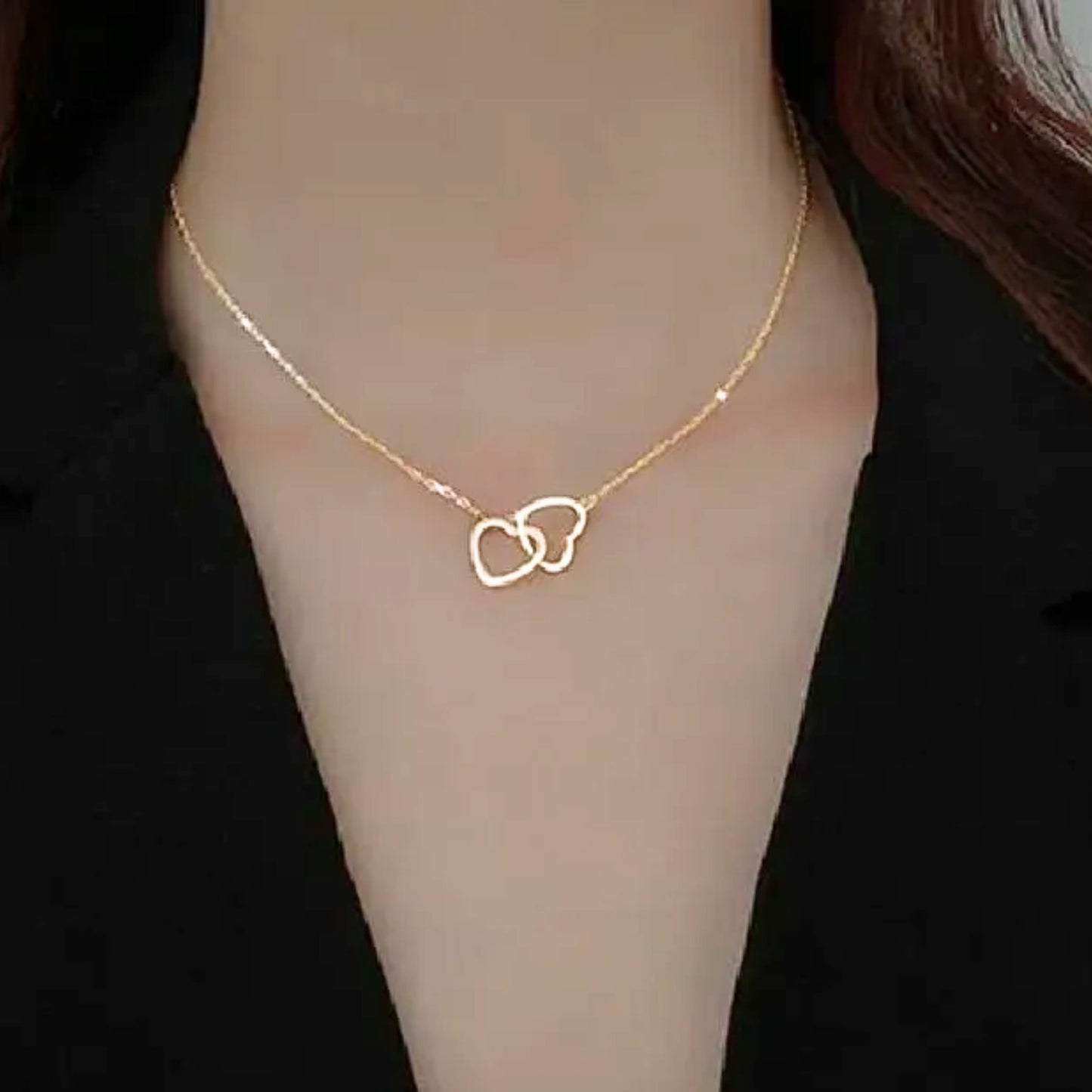 Beautiful Double Heart Necklace