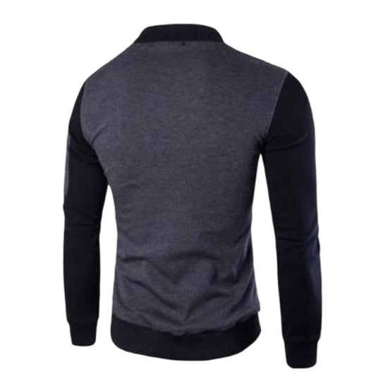 Men’s Plain Grey Polyester Jacket