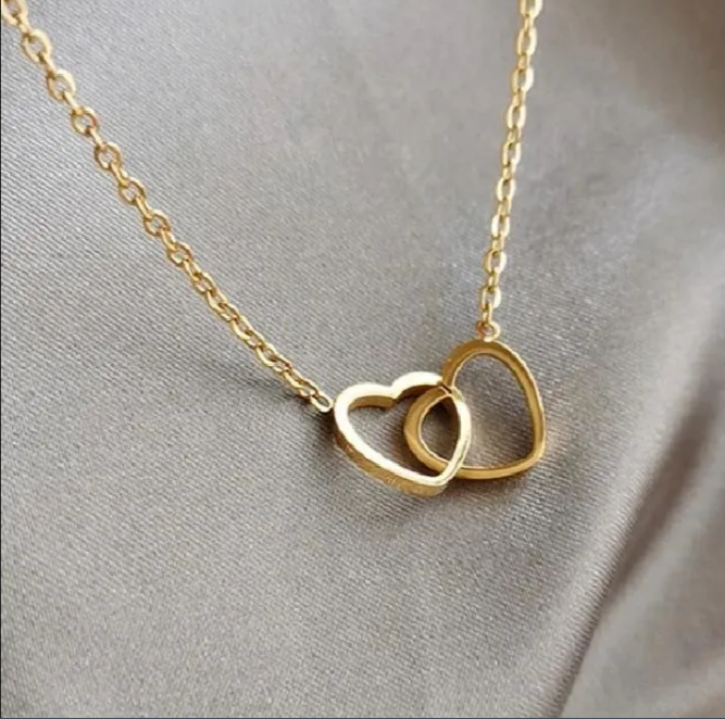 Beautiful Double Heart Necklace