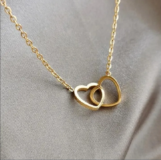 Beautiful Double Heart Necklace