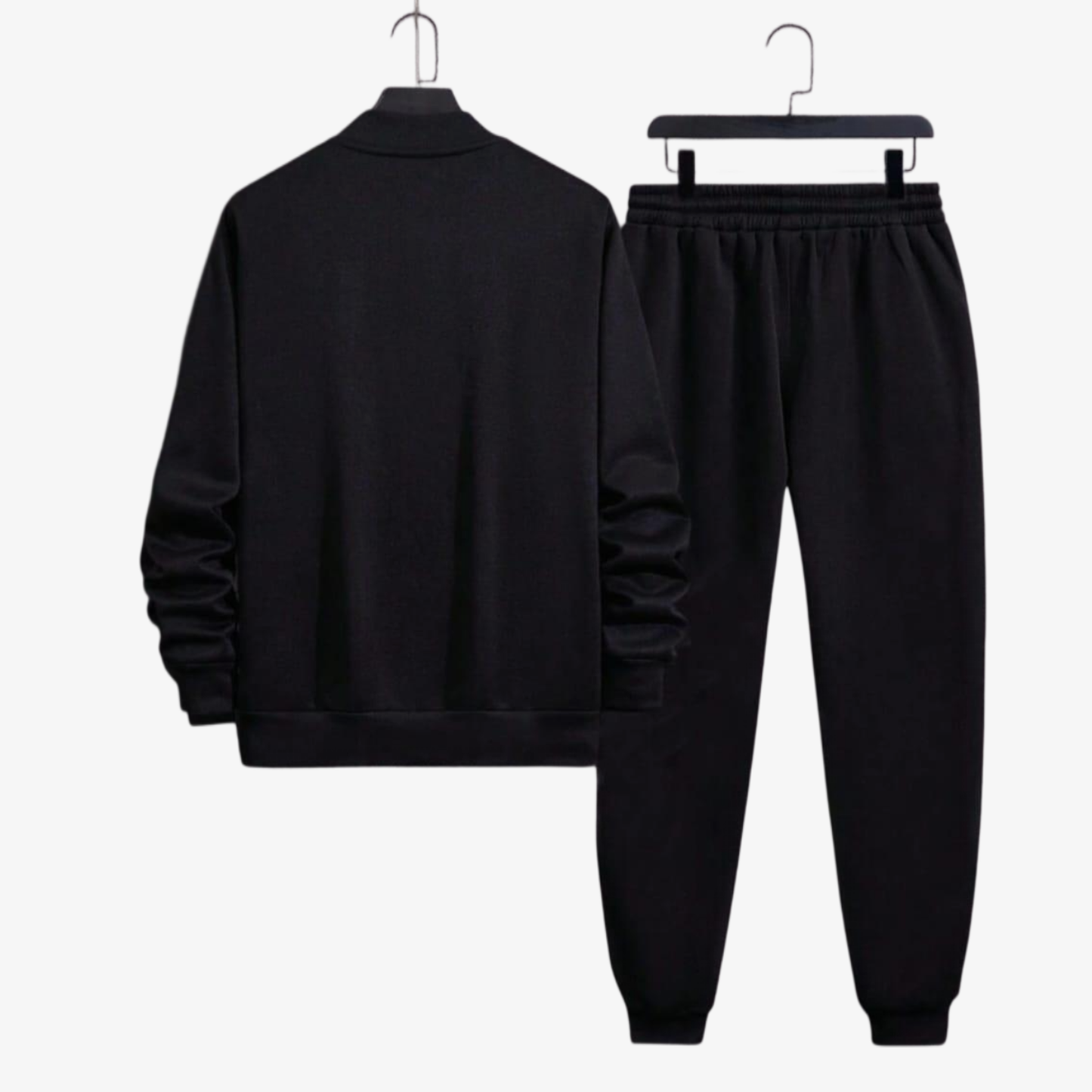 Men's Fleece Plain Zipper Track Suit