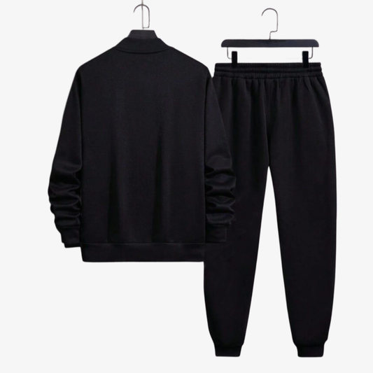 Men's Fleece Plain Zipper Track Suit